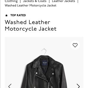 Madewell Leather Jacket brand new